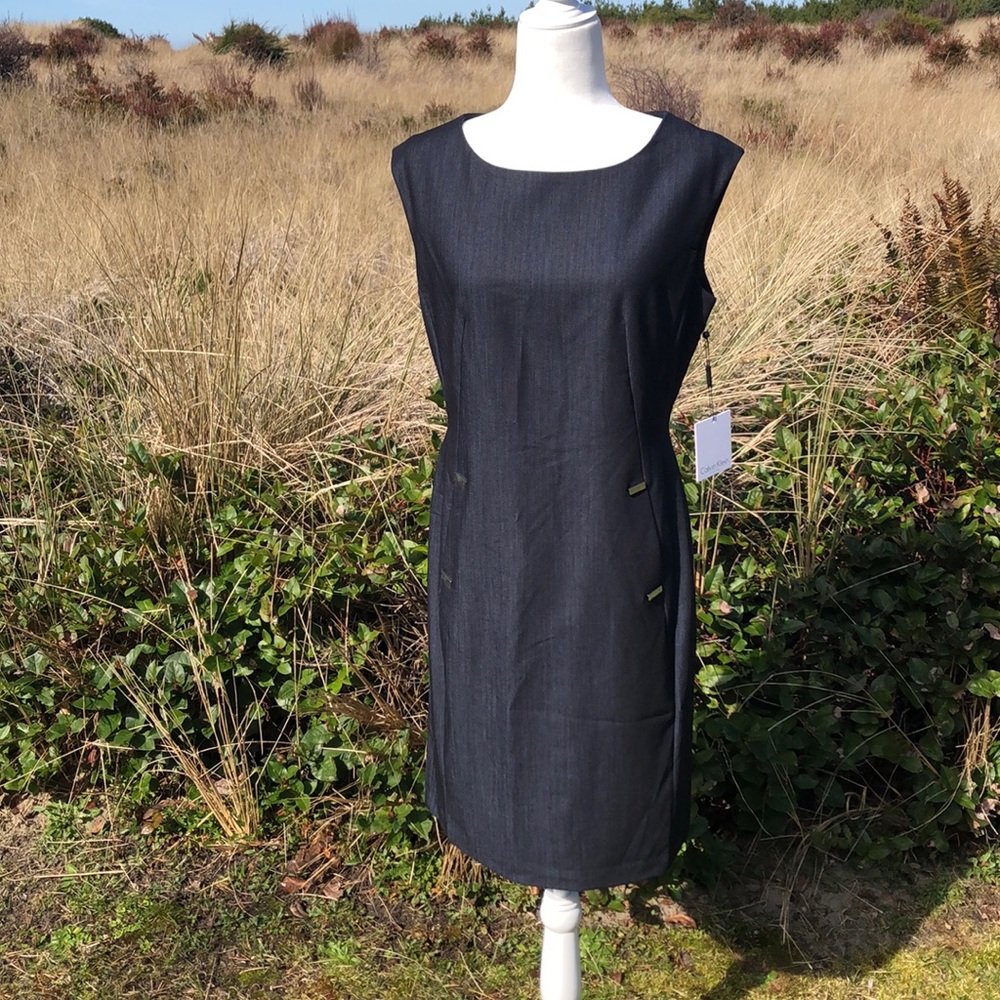 Dark Navy Sheath Dress